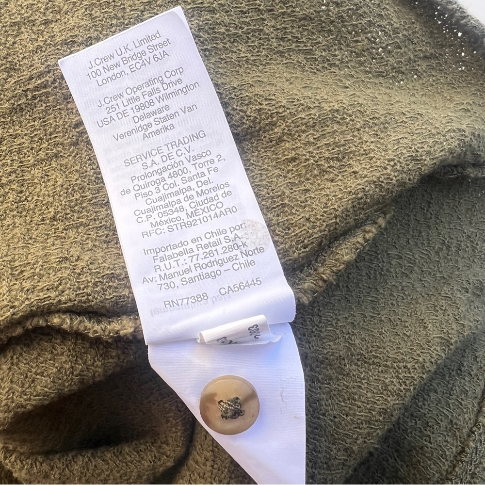 Madewell Boho Peasant Top‎ Olive Green S - Picture 10 of 11